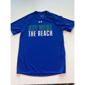 Under Armour Mens T-Shirt Key West The Reach Blue Athletic Small